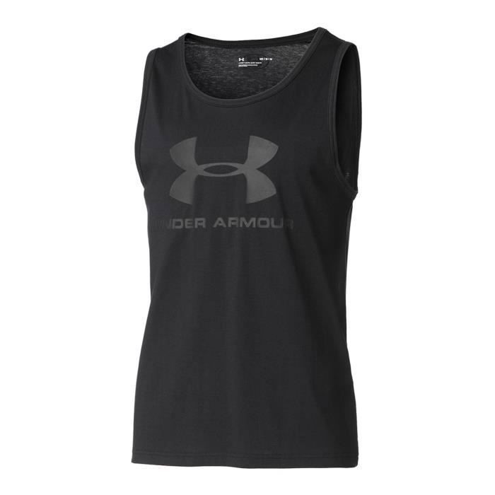 Débardeur homme Under Armour Sportstyle Logo Tank noir