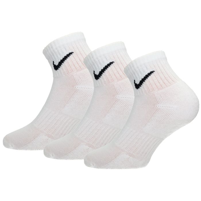 Chaussettes Nike Everyday Cushion Quarter 3 Pair - Homme - Blanc