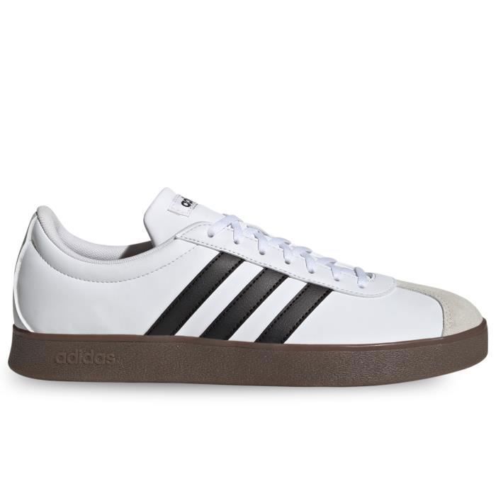 Chaussures - Adidas - Vl Court Base - Blanc - Lacets - Plat