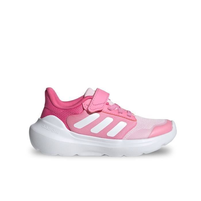 Chaussures Enfant - Adidas - Tensaur Run 3.0 El C - Rose - Lacets - Plat