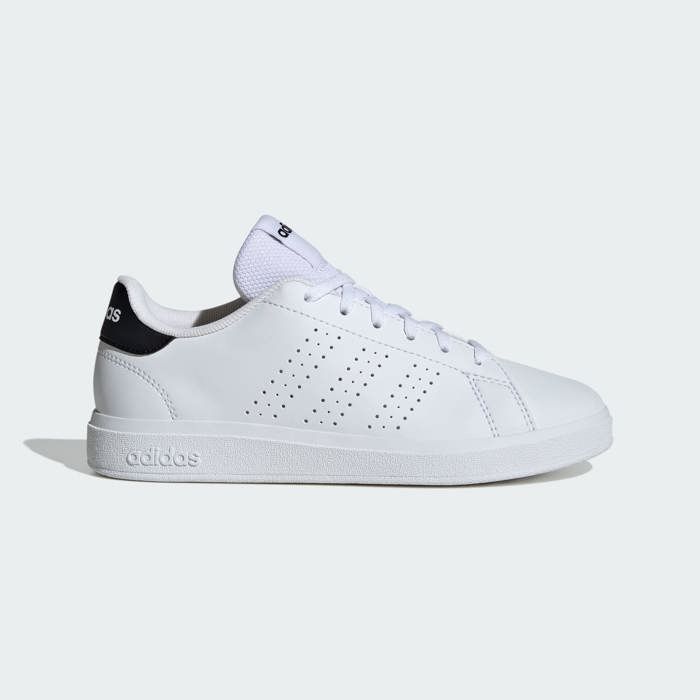 Chaussures pour Enfant Adidas Advantage Base 2.0 J - Blanc - Lacets - Plat - Synthétique