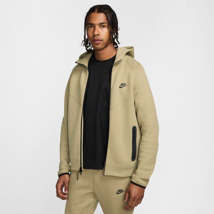 Sweat à Capuche et Zip - Nike - Windrunner - Tech Fleece - Vert - Homme