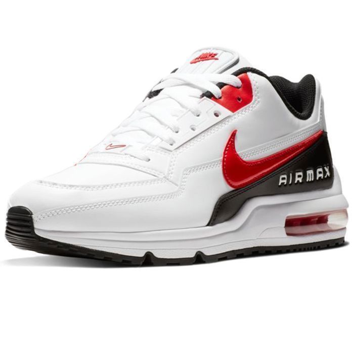 Baskets - NIKE - Air Max LTD 3 - Blanc/Rouge - Homme - Cuir - Lacets