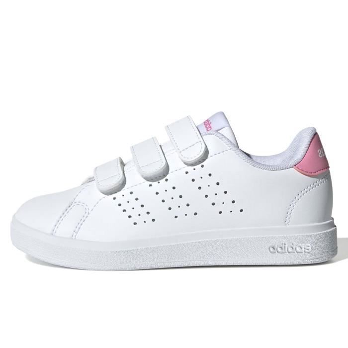Baskets Adidas Sport Advantage Base 2.0 Cf C - Adidas - Blanc - Mixte - Scratch - Enfant - Plat - Synthétique