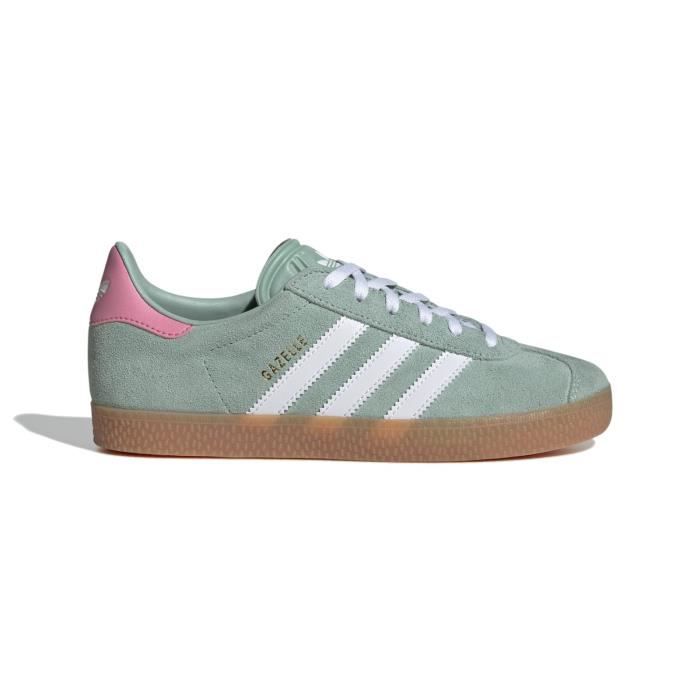 Basket - ADIDAS ORIGINALS - GAZELLE J - Daim-Nubuck - Vert - Confortable pour enfants