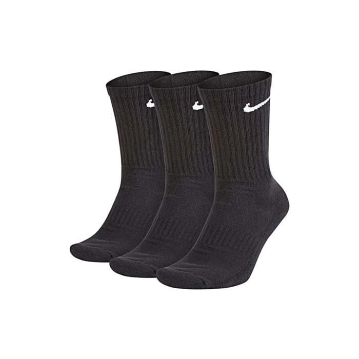 Chaussettes de tennis NIKE U Nk Everyday Cush Crew 3pr - Mixte - Noir