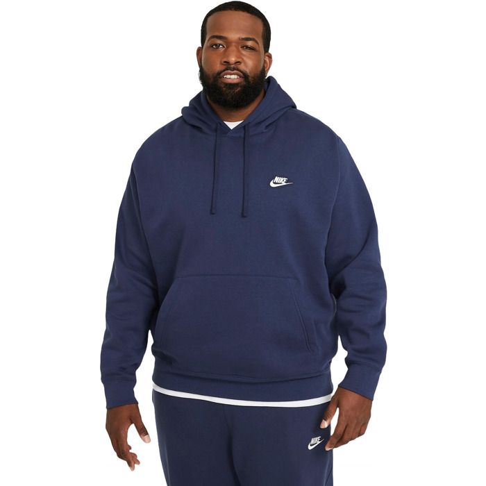 Sweatshirt - NIKE - Sportswear Club Fleece - Bleu - Col capuche - Manches longues