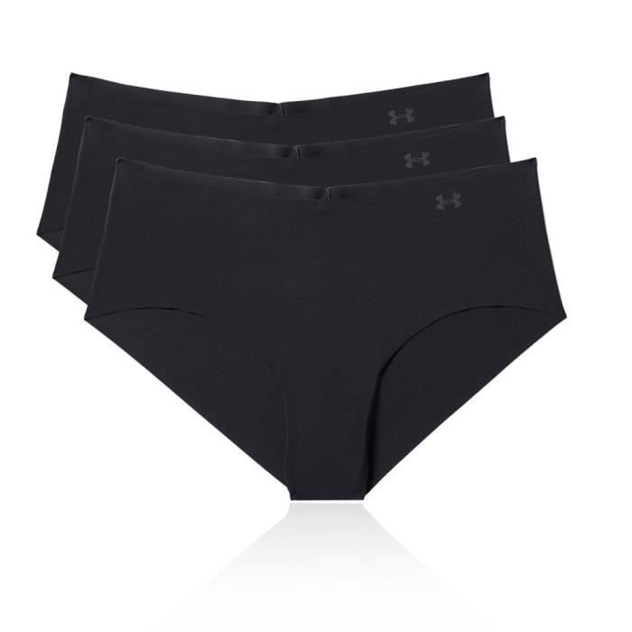 Slips de running pour femmes Under Armour - Pure Slip - Noir - Lot de 3