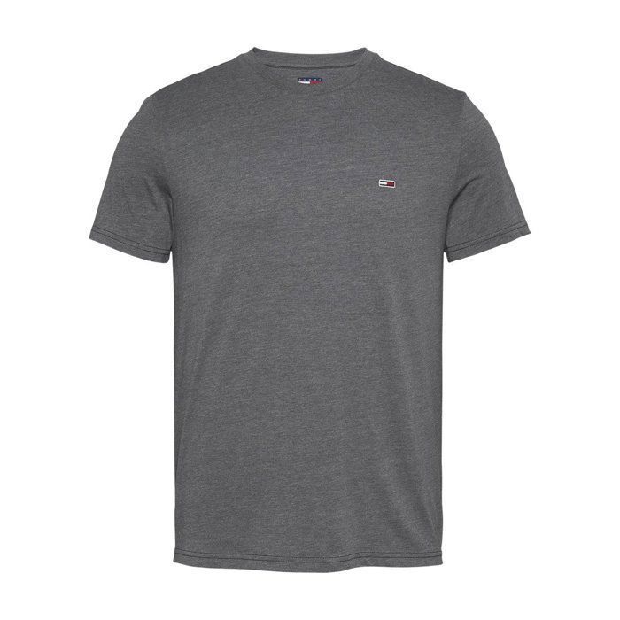 T-shirt - TOMMY JEANS - Col rond - Anthracite - Manches courtes - Regular