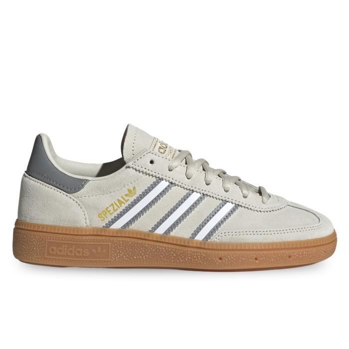 Chaussures Handball - ADIDAS - Spezial J - Enfant - Gris - Cuir - Lacets