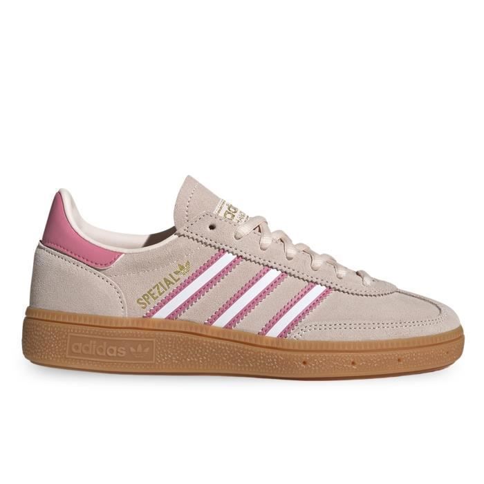 Chaussures Handball - ADIDAS - Spezial J - Fille - Rose - Cuir - Lacets