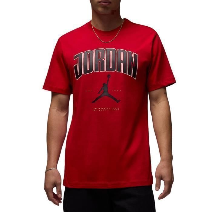 T-shirt - NIKE - HQ0009-687 - Rouge - Manches longues - 100% coton