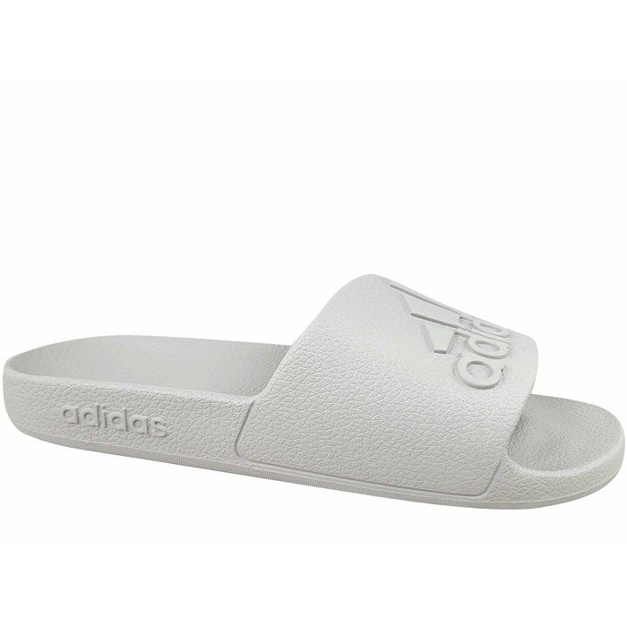 Claquettes - ADIDAS - Adilette - Gris - Boucle de serrage - Talon plat