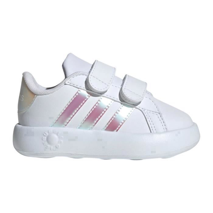 Baskets - Adidas - Grand Court 2.0 - Enfants - Fermeture par scratch - Semelle en EVA - Cuir synthétique