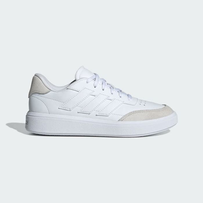 Baskets - Adidas - Courtblock - Enfants - Simili cuir - Confort textile - Semelle caoutchouc