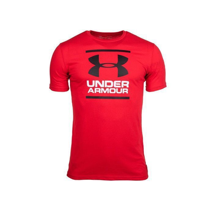 Tee-shirt homme Under Armour GL FOUNDATION SS rouge en coton