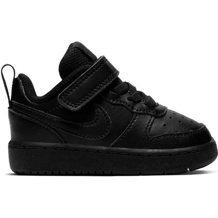 Baskets Nike Court Borough Low 2 - NIKE - Noir - Mixte - Bébé