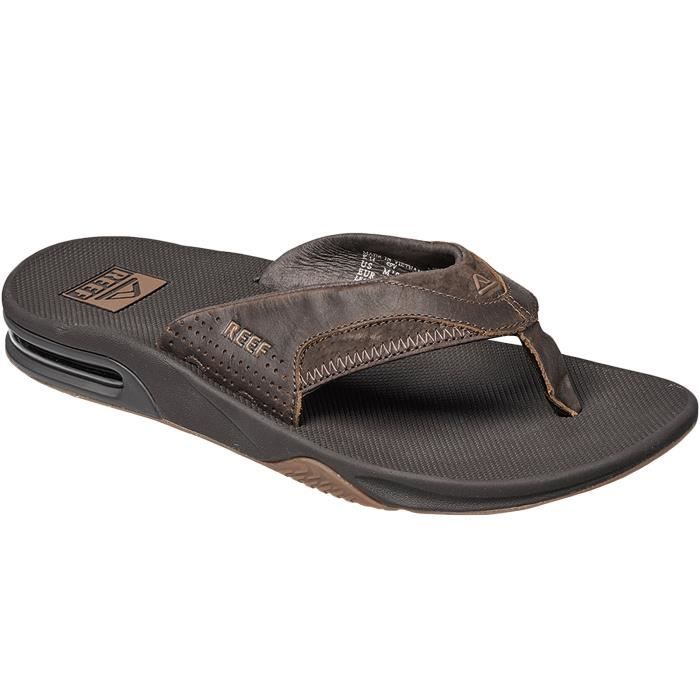 Reef Leather Fanning Homme tongs Vacances plage à enfiler -  -