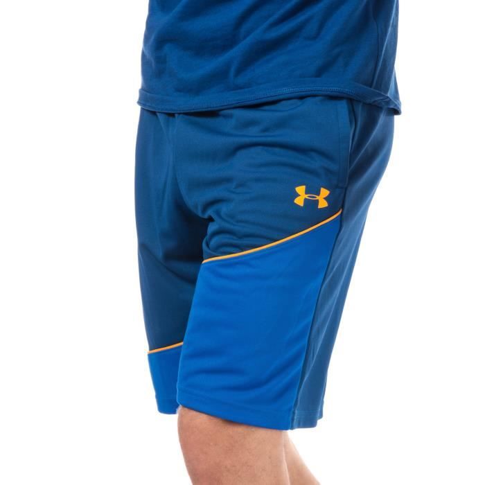 Short - Under Armour - UA Baseline - Bleu - Tissu HeatGear - Taille élastiquée