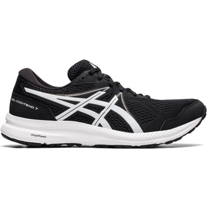Baskets de Running - ASICS - GEL-CONTEND 7 - Homme - Noir et blanc