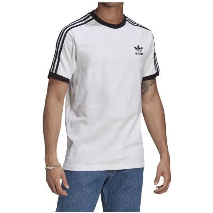 ADIDAS ADICOLOR CLASSICS 3-STRIPES T-SHIRT POUR HOMME BLANC GN3494