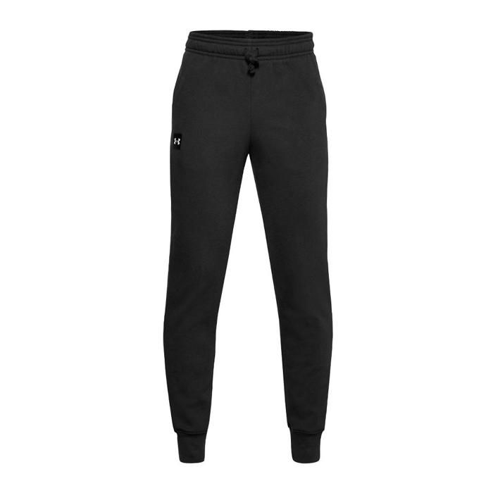 Pantalon de jogging garçon Under Armour Rival Fleece - noir/blanc - 12/14 ans
