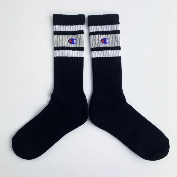 Chaussettes Crew Premium Band - CHAMP/Y08SY/NOIR/03