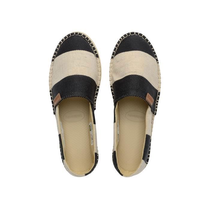 Espadrilles femme Havaianas Classic Flatform Eco - noir/beige - 37