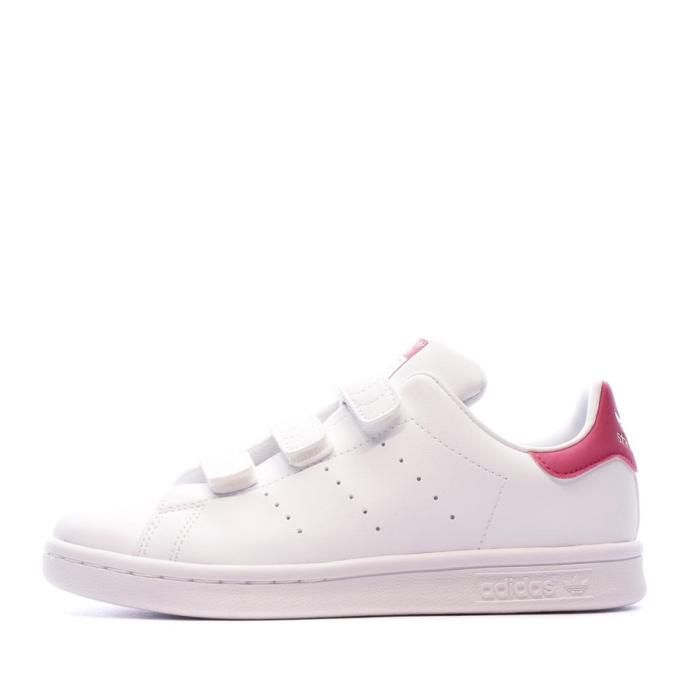 Basket - adidas - STAN SMITH Cadet - Tige vegan - Fermeture scratch - Enfant