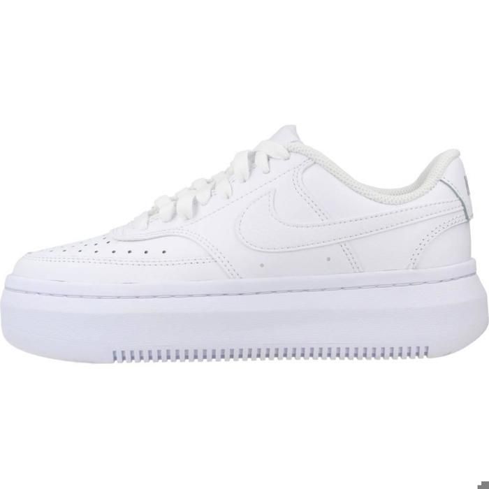 Baskets - NIKE - Court Vision Alta - Blanc - Lacets - Talon Plat - Marjane Mall - Image 2
