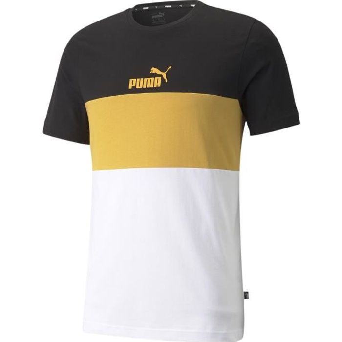 T-shirt Puma Essential+ Colorblock noir homme