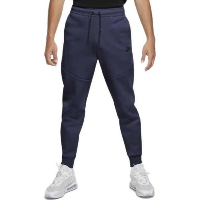 Pantalon de survêtement - NIKE - TECH FLEECE JOGGER - Bleu marine - Coupe slim - Respirant