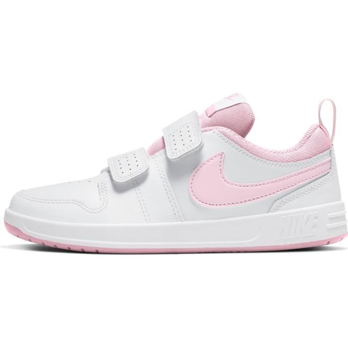 Baskets Nike Pico 5 blanc / rose enfant fille