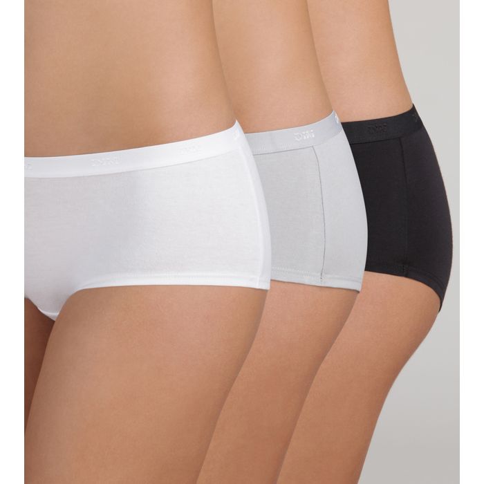 Boxers Femme - DIM - Les Pockets - Lot de 3 - Coton Stretch - Rose