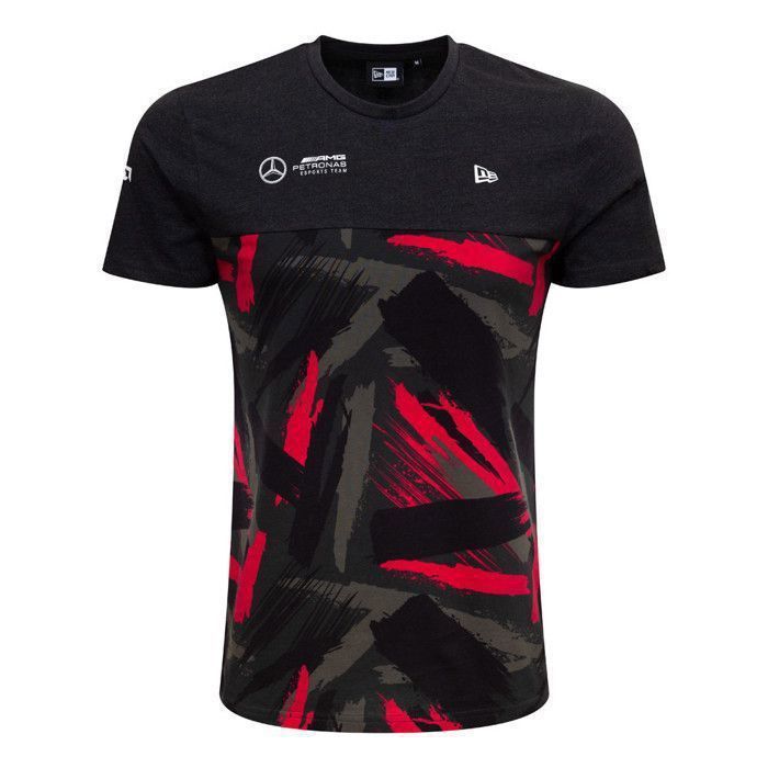 Tee-shirt New Era MERCEDES E SPORT CAMO Réf. 12837026. Couleur: Camouflage. Détails. - Coupe standard. - Manches courtes. - Col rond
