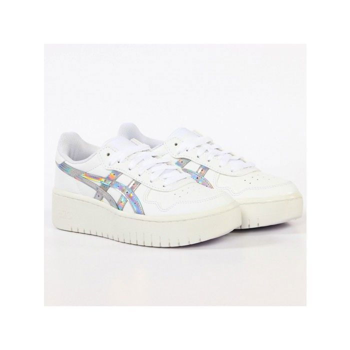 Baskets Asics JAPAN S PF - Femme - Blanc - Lacets - Cuir - Plat