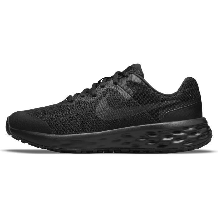 Baskets Nike Revolution 6 Next Nature - Enfant Fille - Noir - Textile - Lacets
