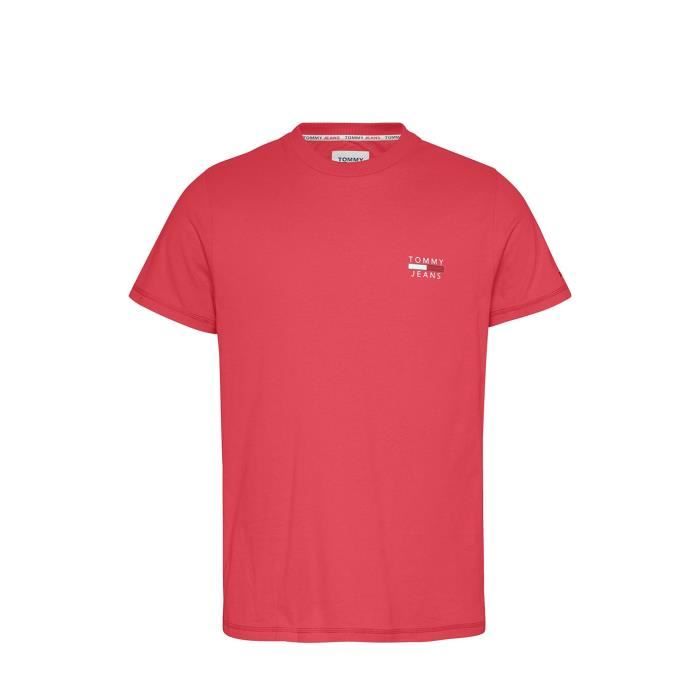 T shirt Tommy Jeans Ref 54380 XNL Rouge