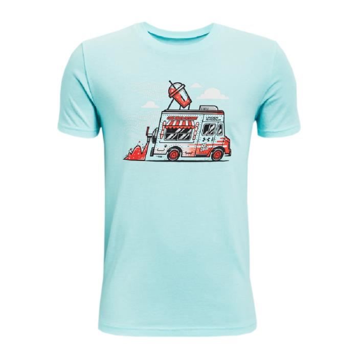 T-shirt - Under Armour - Ice Cream - Bleu Ciel - Manches courtes - Col rond