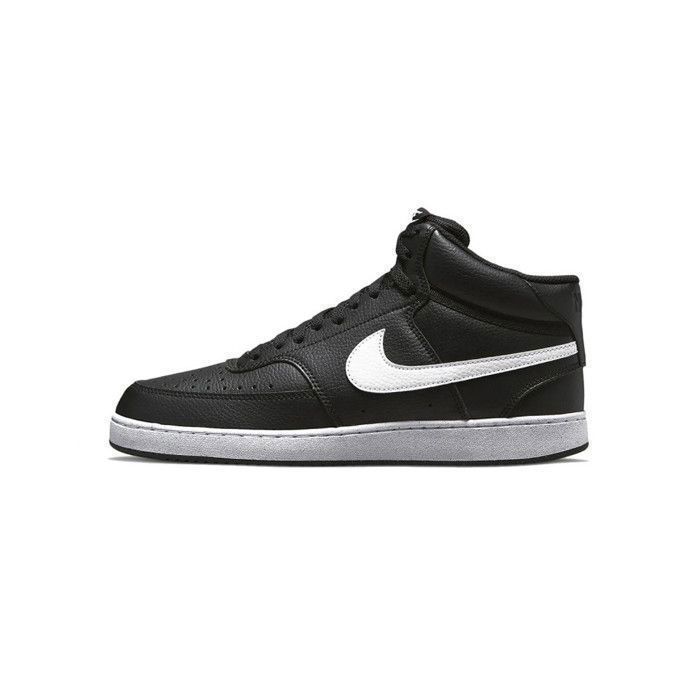 Chaussure Homme Nike Court Vision Mid Next Nature DN3577-001 - Noir - Synthétique - Lacets