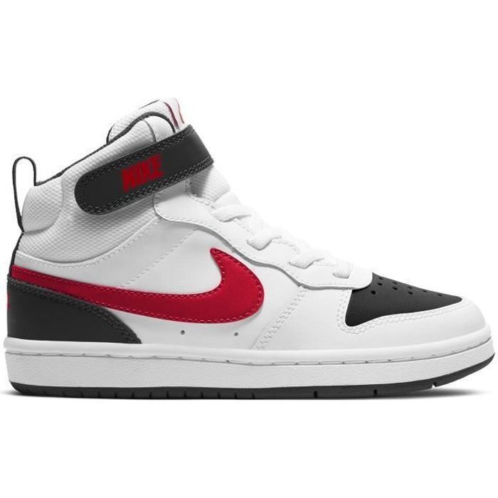 Chaussure pour Jeune enfant - NIKE Court Borough Mid 2 CD7783-110 - Blanc - Lacets - Garçon