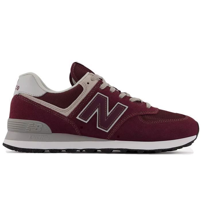 Chaussure Homme New Balance ML 574 Rouge - Textile - Lacets