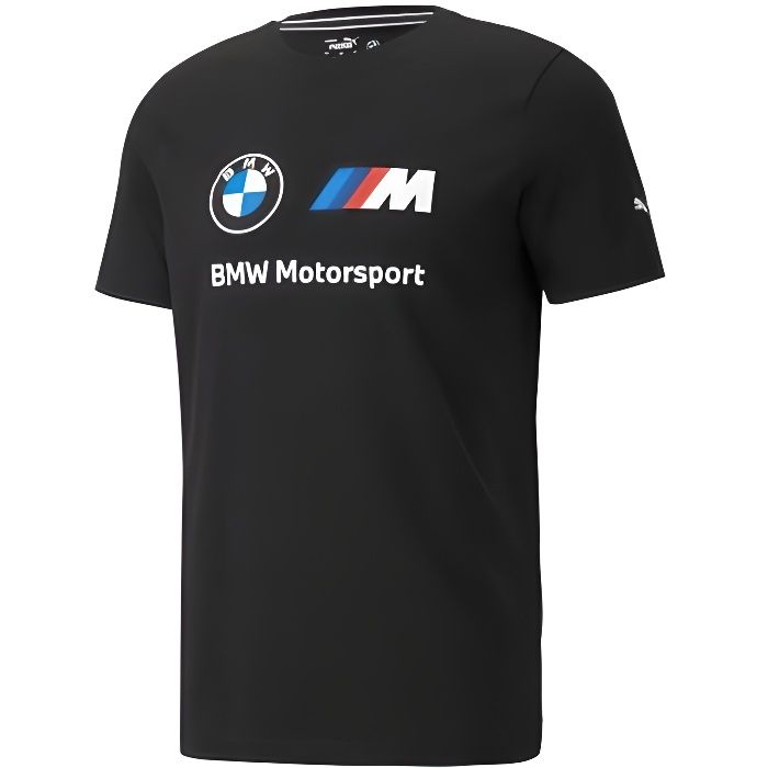 PUMA T-Shirt Bmw Mms Ess Logo Tee Noir - Homme/Adulte