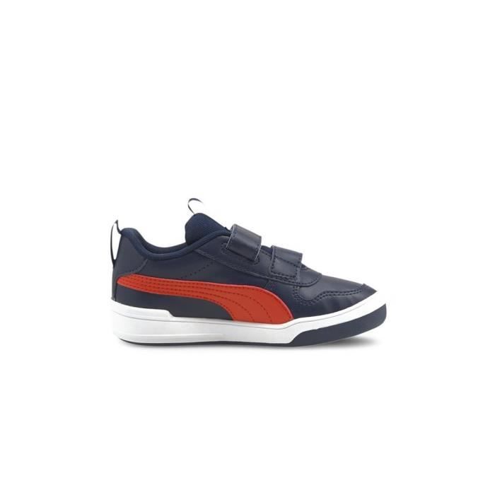 PUMA Baskets Multiflex SL V PS Bleu Marine Mixte/Enfant