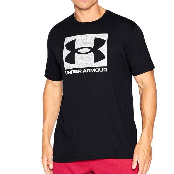 T-Shirt UNDER ARMOUR Abc Camo Boxed Logo SS Noir - Homme/Adulte