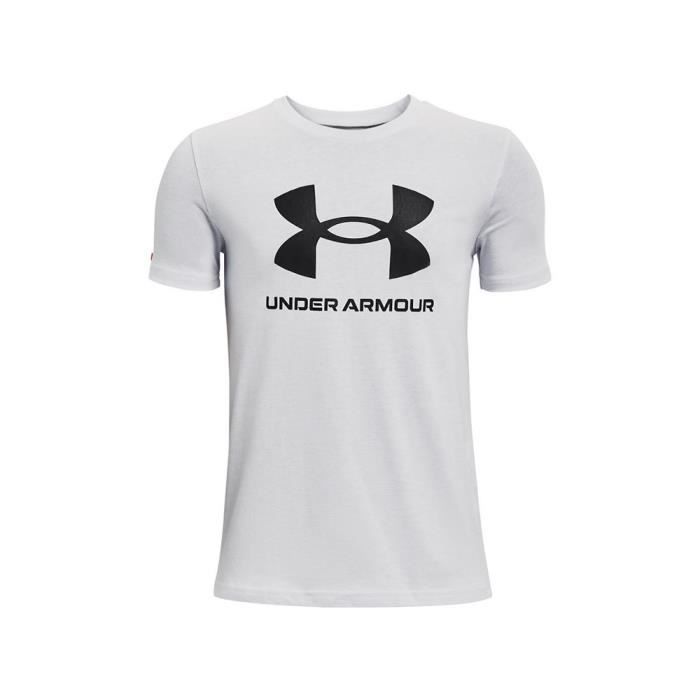 T-Shirt Sportstyle Logo Blanc - UNDER ARMOUR - Homme/Adulte