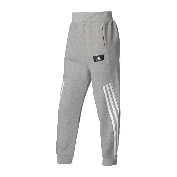 Pantalon de sport junior Mixte - ADIDAS - B FI 3S TAP P - Gris/Blanc