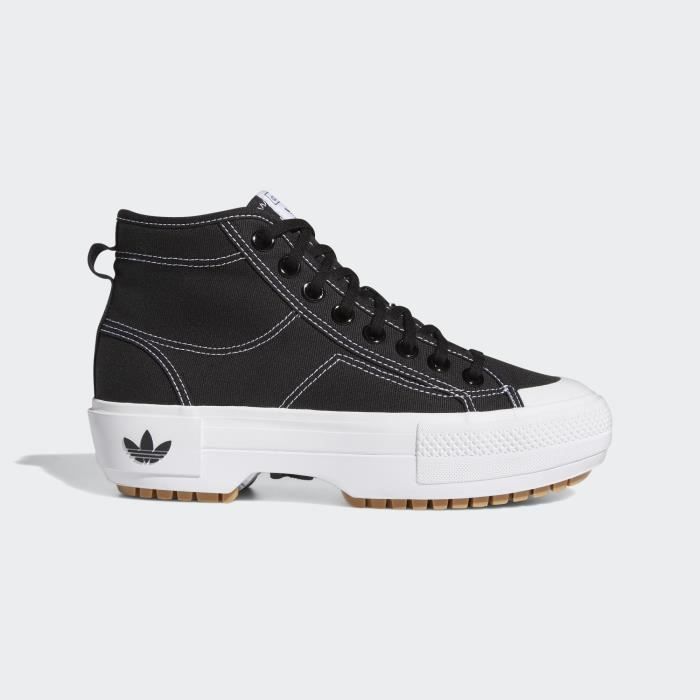 ADIDAS NIZZA TREK W SNEAKERS NERO DONNA GZ8857 (38-2-3 - NERO)