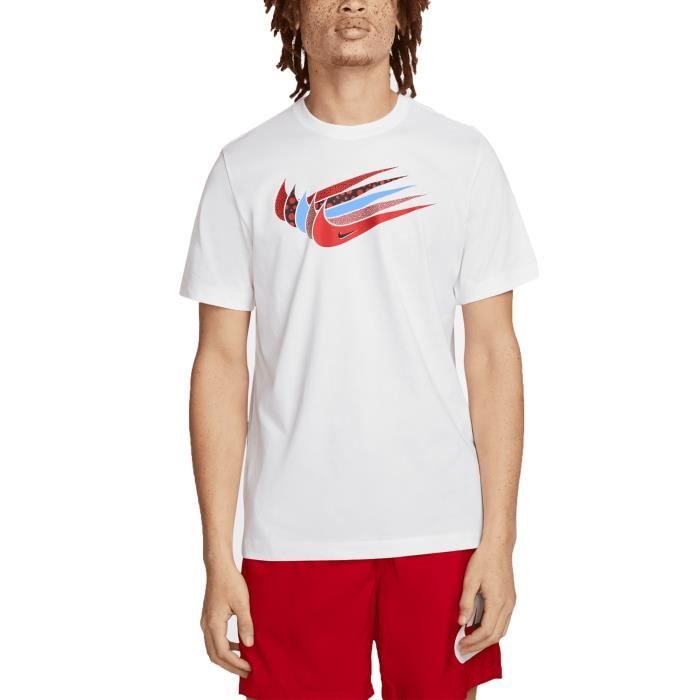 Nike T-shirt pour Homme Swoosh Blanc DN5243-100