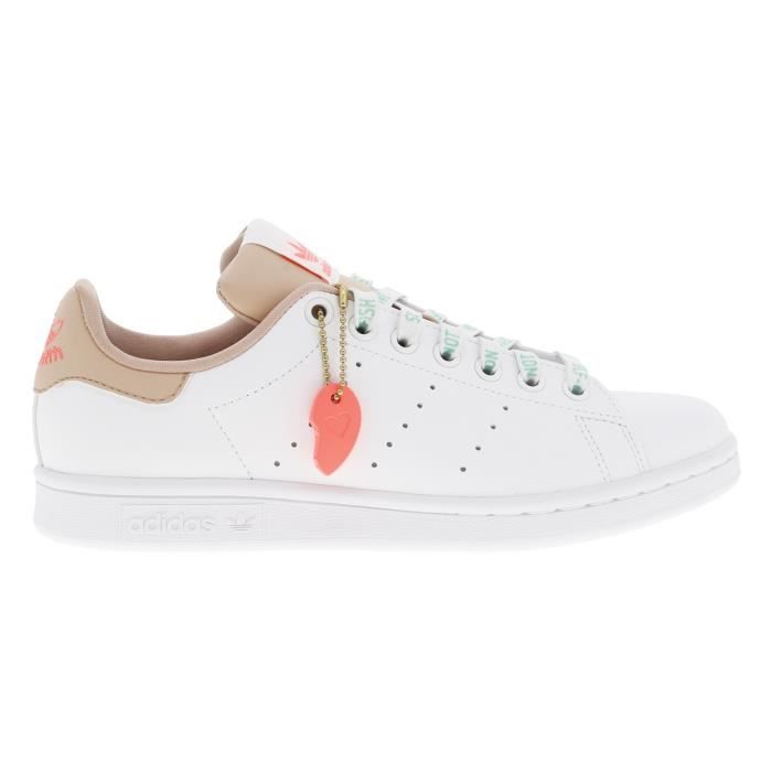 Baskets - ADIDAS - Stan Smith - Femme - Cuir blanc - Lacets